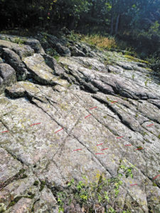 Gletscherschliffe auf dem Kleinen Berg, Foto: J. Rascher