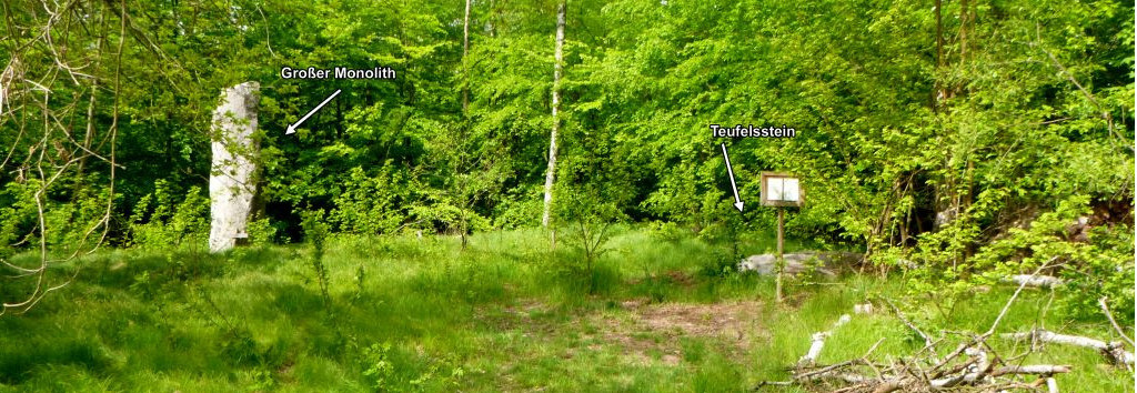 Großer Monolith und Teufelsstein, Foto: A. Hartmann