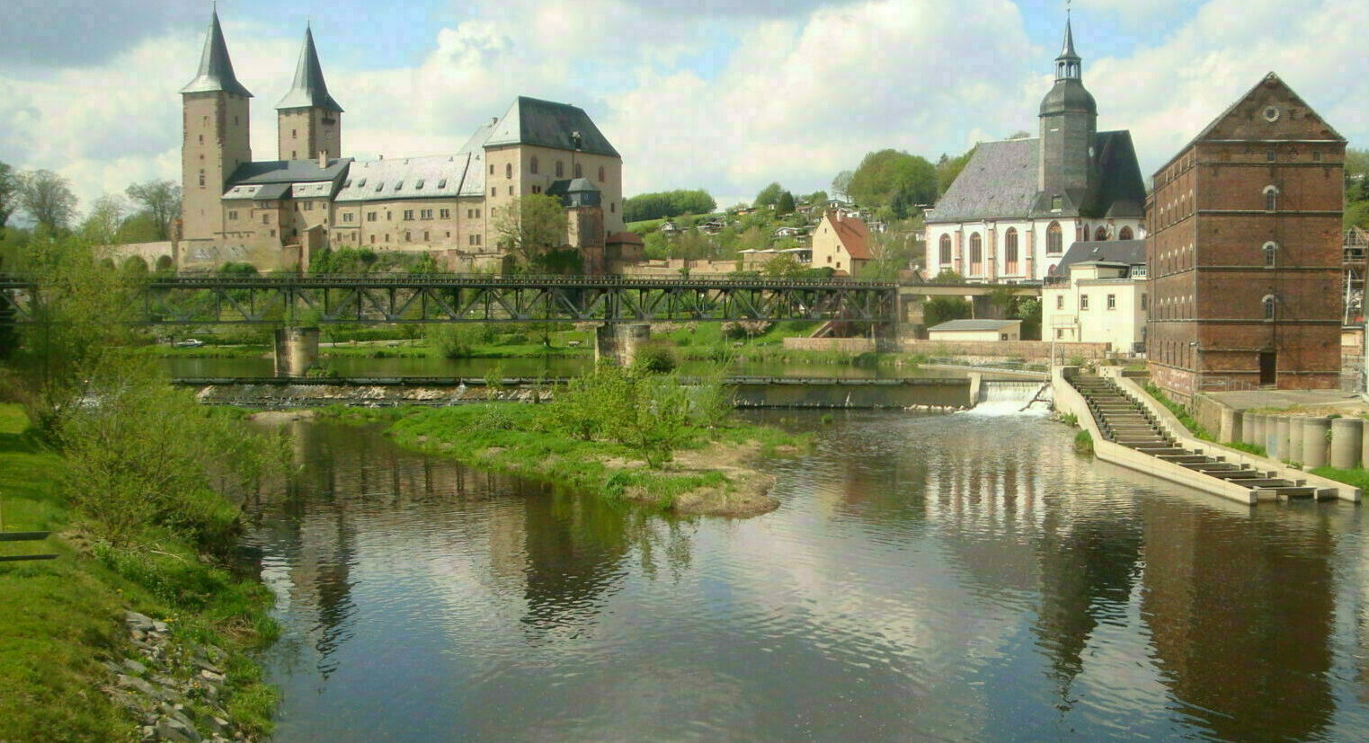 Blick auf Schloss Rochlitz